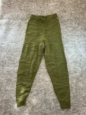Adidas x IVY PARK Olive Green Knit Jogger Pants with Camo Details Size XS